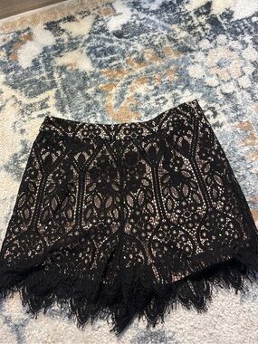 Forever 21 Lacey Black Shorts